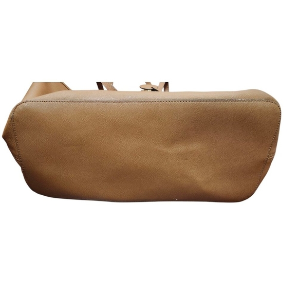 MICHAEL KORS Saffiano Leather Brown Jet Set Travel Tote - Picture 9 of 16